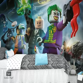 Papel de Parede Curinga e Batman Lego
