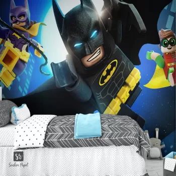 Papel de Parede Batman Voando Lego